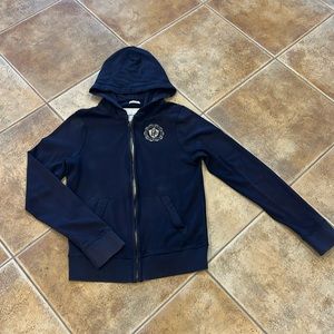 Abercrombie kids Sz XL Navy zip up Hoodie